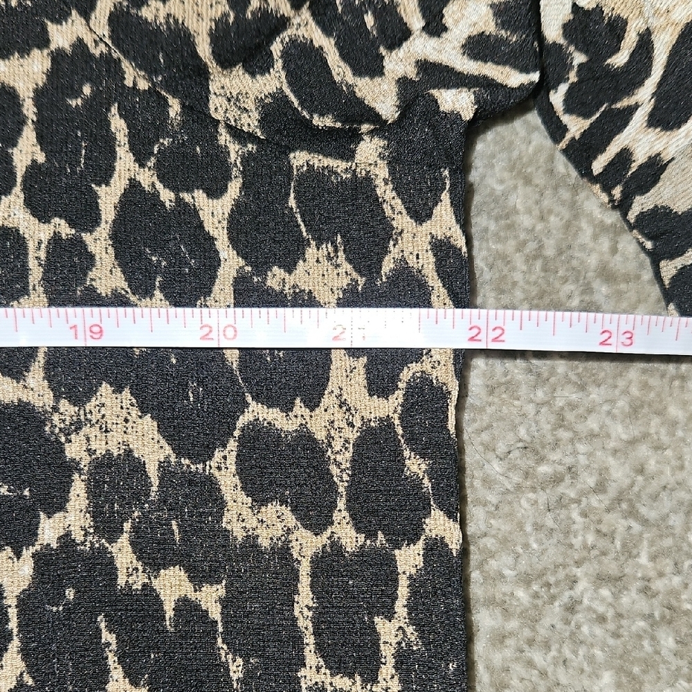 Plus size Chic Animal Print Mid sleeve V-Neck Dress size XL New with Tags - Picture 7 of 9